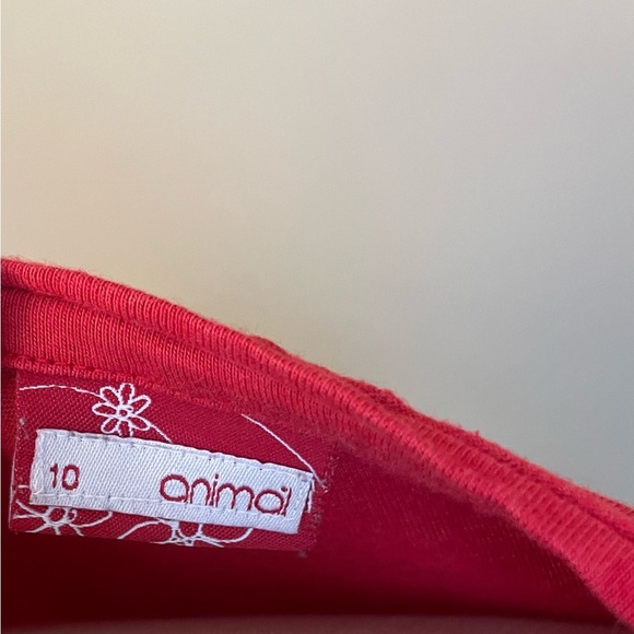 Animal Brand Hawaiian flower short sleeve printed red tee tshirt women’s size L - Picture 4 of 6